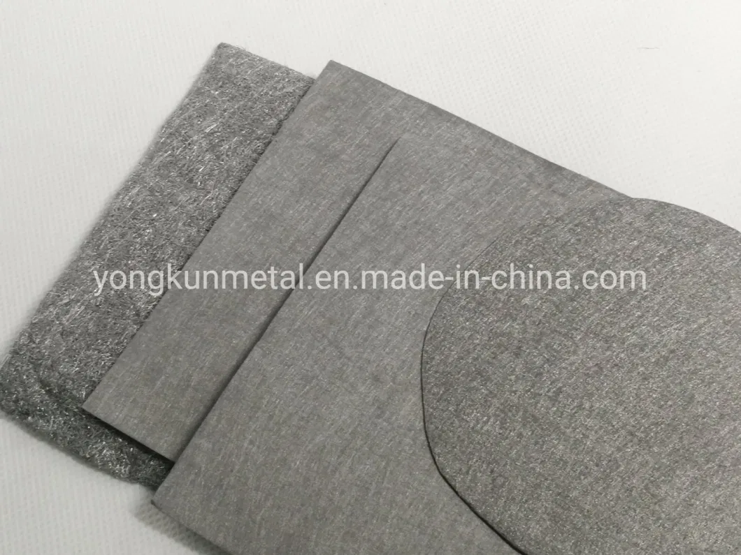 Stainless Steel 316I Pure Nickel Titanium Metal Fiber Sintered Felt Filter for Waste Gas Filter